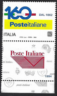 Italia 2022; 160 Anni Dalla Fondazione Delle Poste Italiane: Francobollo + Etichetta. - 2021-...:  Nuovi