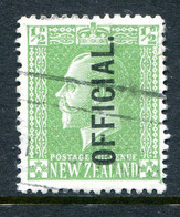 New Zealand 1915-34 Officials - KGV Surface - De La Rue - ½d Green Used (SG O88) - Dienstzegels