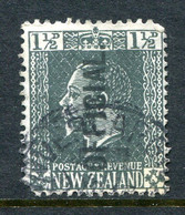 New Zealand 1915-34 Officials - KGV Surface - De La Rue - Local - 1½d Grey-black Used (SG O89) - Officials