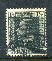 New Zealand 1915-34 Officials - KGV Surface - De La Rue - 1½d Slate Used (SG O90) - Officials