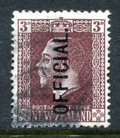 New Zealand 1915-34 Officials - KGV Surface - De La Rue - 3d Chocolate Used (SG O93) - Dienstmarken