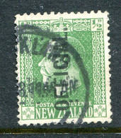 New Zealand 1915-34 Officials - KGV Surface - Cowan - ½d Green Used (SG O96) - Dienstzegels