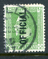 New Zealand 1915-34 Officials - KGV Surface - Cowan - P.14 - ½d Green Used (SG O96b) - Officials