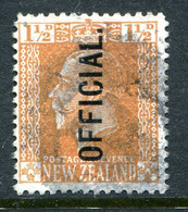 New Zealand 1915-34 Officials - KGV Surface - Cowan - 1½d Orange-brown Used (SG O97) - Officials