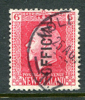 New Zealand 1915-34 Officials - KGV Recess - P.14 X 14½ - 6d Carmine Used (SG O102b) - Dienstmarken
