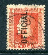 New Zealand 1915-34 Officials - KGV Recess - P.14 X 13½ - 1/- Vermilion Used (SG O105) - Oficiales