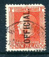 New Zealand 1915-34 Officials - KGV Recess - P.14 X 14½ - 1/- Vermilion Used (SG O105b) - Servizio