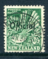 New Zealand 1936-61 Officials - Pictorials - Multiple Wmk. - P.14 X 13½ - ½d Fantail Used (SG O120) - Dienstzegels