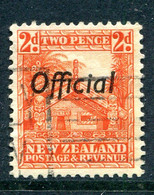 New Zealand 1936-61 Officials - Pictorials - Multiple Wmk. - P.14 X 13½ - 2d Whare Used (SG O123) - Officials