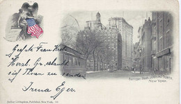 Verenigde Staten Postkaart New-York "Battery Park , Looking North"gebruikt  1904 (7484) - Parchi & Giardini