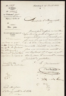 ••• 1842 •••  Lettre Originale Signée DE LA FONTAINE - Bière Prussienne - Brasserie - Bière - Diekirch - Luxembourg - Luxembourg