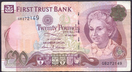 UK Northern Ireland 20 Pounds 1998 VF # P- 137a < First Trust Bank > - 20 Pounds