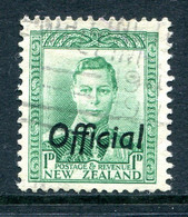 New Zealand 1938-51 Officials - KGVI - 1d Green Used (SG O137) - Officials