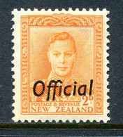 New Zealand 1947-51 Officials - KGVI - 2d Orange HM (SG O152) - Servizio
