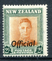 New Zealand 1947-51 Officials - KGVI - 2/- Value - Plate 1 - Wmk. Sideways - HM (SG O158) - Dienstzegels