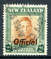 New Zealand 1947-51 Officials - KGVI - 2/- Value - Plate 1 - Wmk. Sideways - Used (SG O158) - Oficiales