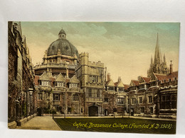 Brasenose College, Oxford, England, United Kingdom Postcard - Oxford