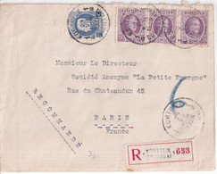 1925 - BELGIQUE - ENVELOPPE RECOMMNADEE De COURTRAI => PARIS - Brieven En Documenten