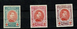 BELG.1915 132/134* (100€) : Croix Rouge/rode Kruis - 1914-1915 Croix-Rouge