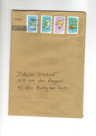 France Lettre 2022 4 Timbres - Covers & Documents