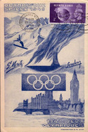 CARTE MAXIMUM . JEUX OLYMPIQUES 1948 - Estate 1948: Londra