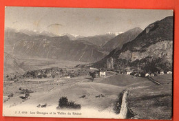 ZFE-35 Les Granges Sur Salvan Et Vallée Du Rhône.  Cachet Salvan 1909. Jullien 6708 - Granges