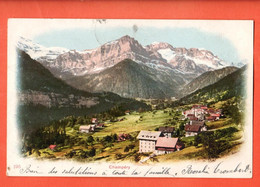 ZFE-38 RARE Champéry Dos Simple. Circulé 1902  Cachet Champéry Et Monthey - Champéry