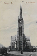 CPA. -  [68] Haut-Rhin > COLMAR - I. E. St- Joseph Kirche - Tampon Daté 1913 - TBE - Colmar