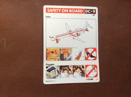 CONSIGNES DE SECURITE / SAFETY CARD   *DC-9  SWISSAIR - Sicherheitsinfos