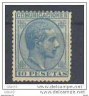 ES199SACF-L4295PCTESPREG.Spain.Espagne .ALFONSO   Xll . 1878 .(Ed 199* ) Con Charnela.. .MUY BONITO - Nuovi