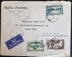 LEBANON - STAMPS COVER FROM TRIPOLI MARINE TO FRANCE, YEAR 1945. - Libanon