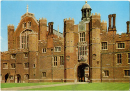 Hampton Court-Palace- Anne Boleyn's Gateway And The Great Hall From The Base Court- (D Of E - P4) - Hampton Court