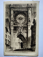 STRASBOURG (67) - Façade De La Cathédrale - CPA Eau Forte De Ch. PINET - TBE - Strasbourg