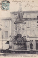 30. PONT SAINT ESPRIT. CPA. LA GRANDE FONTAINE SUR LE COURS. ANNÉE 1904 + TEXTE - Pont-Saint-Esprit