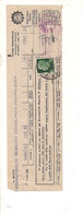 G306 OCCUPAZIONI STRANIERE SICILIA PM Imperiale £25 Isolato 1944 Fattura Commerciale - Occup. Anglo-americana: Napoli