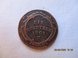 Autria / Germany: 1 Kreuzer 1805 - Austria
