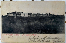 Cartolina Collevecchio Sabino Panorama D'Ovest FP VG 1905 - Rieti