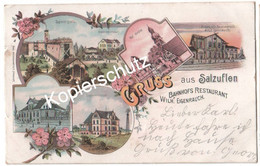 Gruss Aus Salzuflen 1899 - Bahnpoststempel  (z7039) - Bad Salzuflen