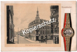 Neumünster Christianstrasse 1908  (z7042) - Neumuenster