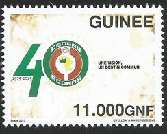 Guinee Guinea 2015 40th Anniversary ECOWAS CEDEAO Mint MNH - Emissions Communes