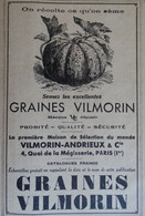 Graines VILMORIN 1934 - Otros