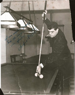 2501 BILLAR BILLARD / ACCATTI Billarista De Argentina With Autograph Hand Signed Dedicace - Photo 22x17cm 1950/60' - Signiert