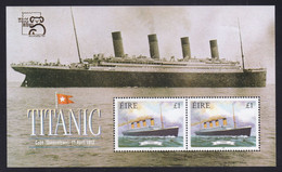 Ireland / Eire - 1999 Titanic Miniature Sheet - World Stamp Expo Overprint MNH - Neufs