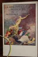 1910's CPA Ak Publicité Illustrateur Pub Les Moteurs Ballot Canot Bateau Pêche Moteur - Other & Unclassified