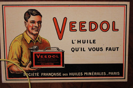 1920's CPA Ak Publicité Illustrateur Pub Huile Veedol Moteur Mécanique Voiture Automobile - Advertising