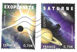 LETTRE ENTIERE DE 2022 - EUROPA EXOPLANETE, SATURNE ( BLOC ASTRONOMIE  EUROPA 2009 ) VOIR LES SCANNERS - Covers & Documents