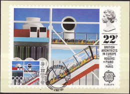 Grande Bretagne - Great Britain - Großbritannien CM 1987 Y&T N°1267 - Michel N°1106 - 22p EUROPA - Carte Massime