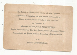 Reception Du Consul De France ,1946 , En L'honneur Du Vice Amiral AUBOYNEAU , Commandant Les Forces Navales Françaises.. - Non Classés