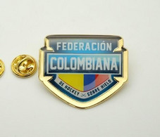 Official Badge Of The Colombian Ice Hockey Federation - Sports D'hiver