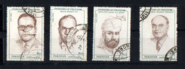 Pakistan  - 1991  -  Pioneers Of Freedom  - 4 Diff  - Used. Condition As Per Scan. - Pakistan